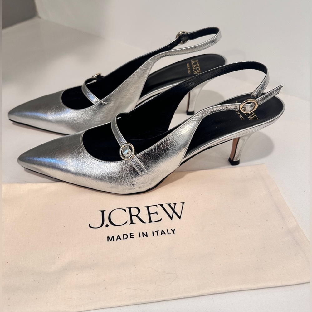 J. Crew Made in Italy Slingback Pumps
